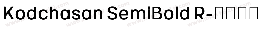 Kodchasan SemiBold R字体转换